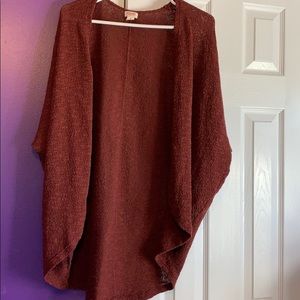 Maroon cardigan